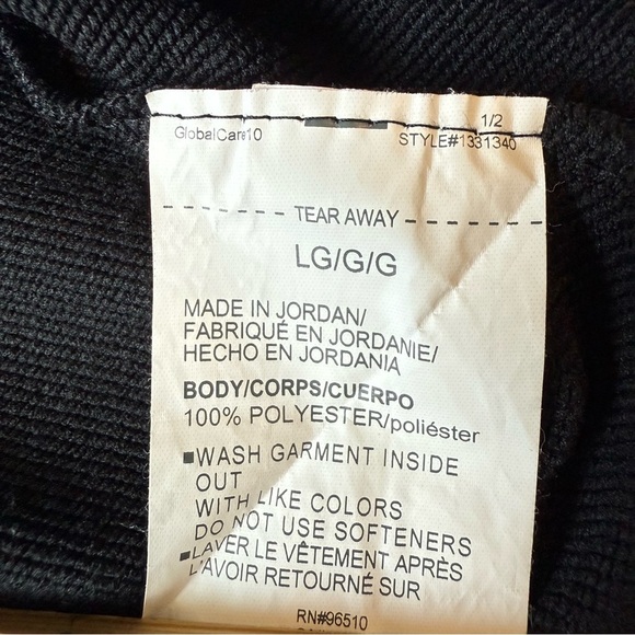 Under Armour Black long sleeve Hoodie with Camouflage UA Logo size large - Picture 7 of 7